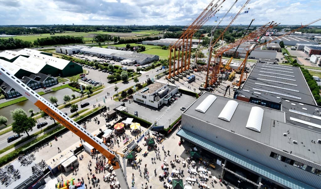 Aerial view of the UCM Holland yard in Sassenheim
